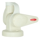Single Swivel Round Antenna Base - Suits AW36XX Whips - White