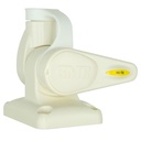 Single Swivel Rectangular Antenna Base - Suits AW36XX Whips - White