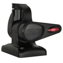 Single Swivel Rectangular Antenna Base - Suits AW36XX Whips - Black