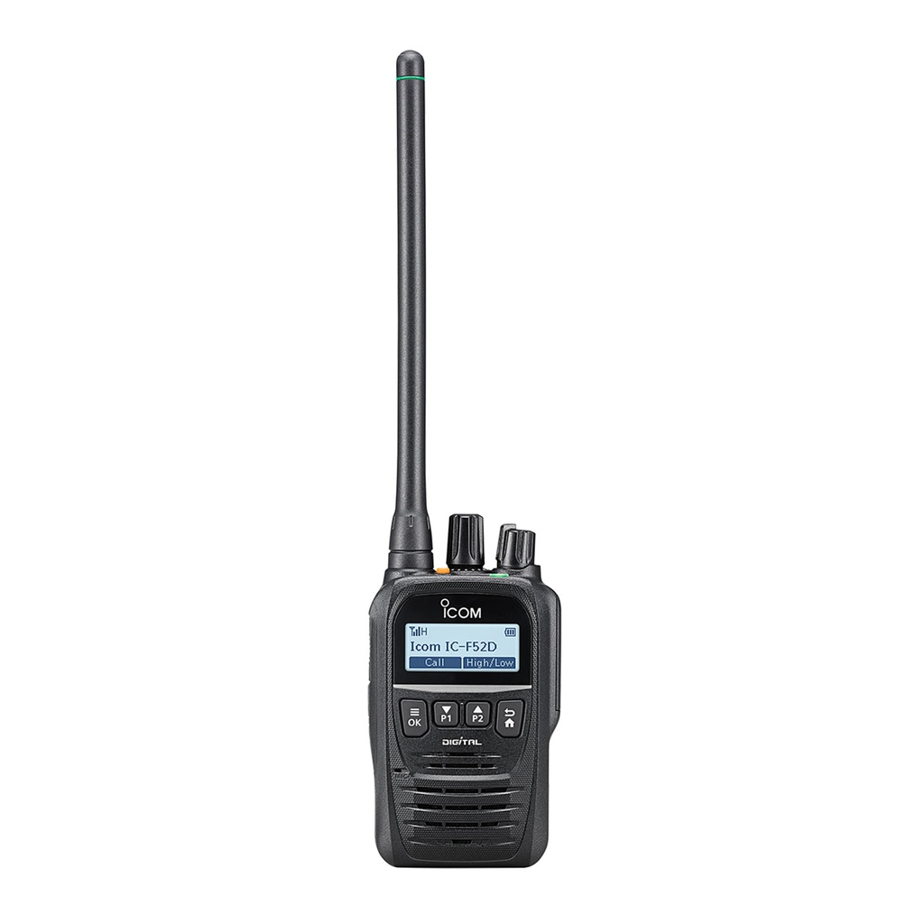 IC-F62D-H Compact Digital UHF Handheld Radio, 450-520MHz, 512 Channel, 4 Key & LCD