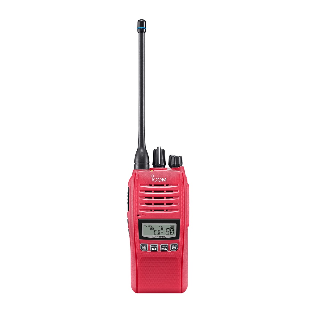 [140793] IC-41PRO 5 Watt UHF CB/LMR Handheld Radio (Red)