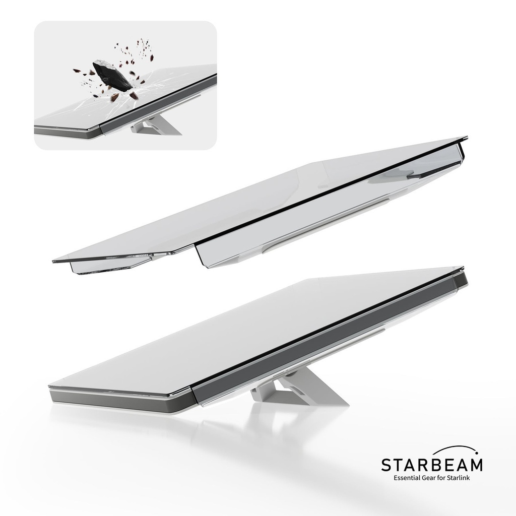 [195366] Starlink Mini Protective HDPE Hard Shell Cover - Transparent