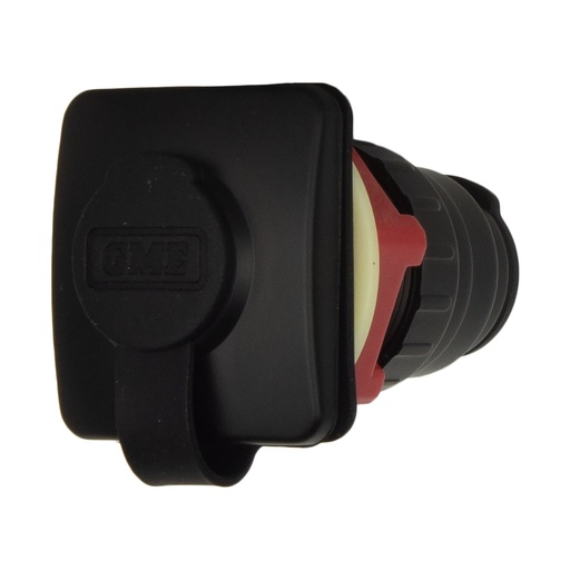 [103379] 6pin Flush Mount Microphone Socket t/s GX400 & GX700 - Black