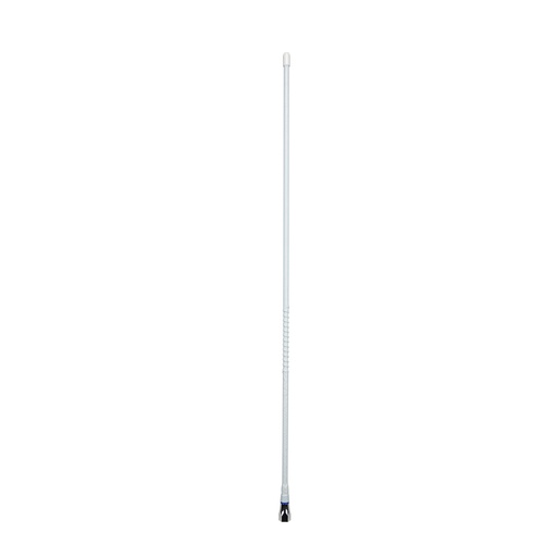 [103747] AE4018 Antenna Whip 64cm H/Duty White F/Glass (6.6dBi Gain) - S/S Base