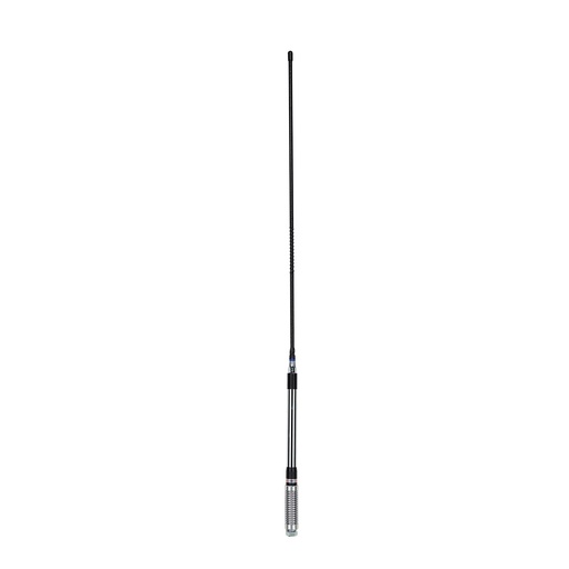[103843] AE4018K2 Antenna 93cm E/Feed, H/Duty, S/S AS001 Spring, Black F/Glass Whip (6.6dBi Gain)