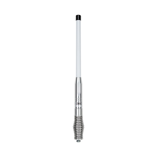 [103902] 58cm Colinear Antenna - H/Duty Barrel Spring - White (2.1dBi Gain)