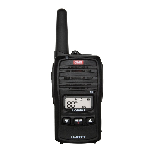 [103818] GME TX667 1 Watt UHF CB Handheld Radio - Black