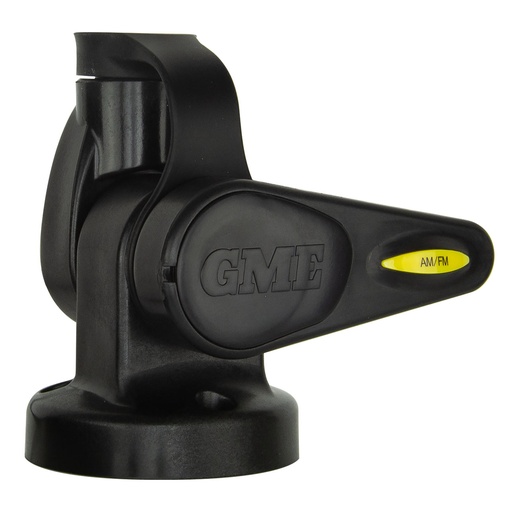 [174385] Single Swivel Round Antenna Base - Suits AW36XX Whips - Black