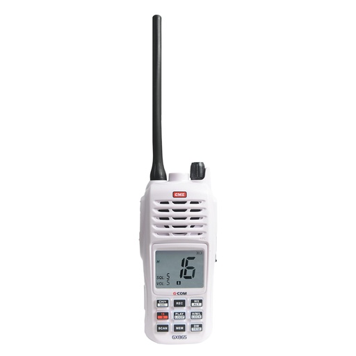 [193916] GME GX865 5/1 Watt Handheld VHF Marine Radio - White